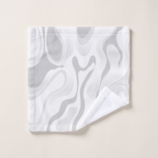 Zwart, wit grijs marmereffect minimaal bad handdoek (Wasdoekje)