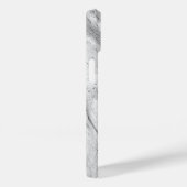 Zwart Wit Grijs Marmeren Patroon iPhone / Android Case-Mate iPhone Case (Achterkant / Rechts)