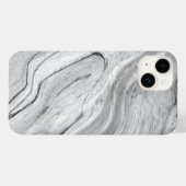 Zwart Wit Grijs Marmeren Patroon iPhone / Android Case-Mate iPhone Case (Achterkant (horizontaal))