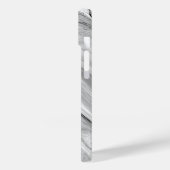 Zwart Wit Grijs Marmeren Patroon iPhone / Android Case-Mate iPhone Case (Achterkant / Links)