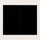 Zwart Wit Grijs Monogram Minimalistisch Duidelijk  Visitekaartje (Binnenkant ongevouwen)