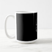 Zwart Wit Grijs Monogram Minimalistisch Modern Koffiemok (Links)