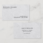 Zwart-wit grijs Professional Plain Cool Visitekaartje (Voorkant / Achterkant)