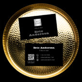Zwart wit grijs QR code logo Visitekaartje