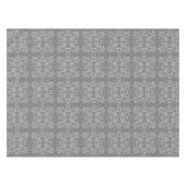 Zwart Wit Grijs Retro Bloemen Waterverf Patroon Tafelkleed (Voorkant (Horizontaal))