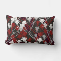 Zwart Wit Grijs & Rode Bloemendesign