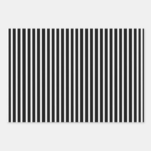 Zwart, wit, grijs, stripset 3 inpakpapier vel (Voorkant 2)