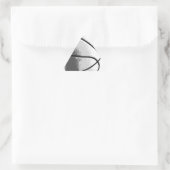 Zwart Wit Grijs Trendy Pop Art Basketbal Sticker (Tas)