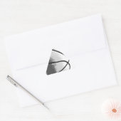 Zwart Wit Grijs Trendy Pop Art Basketbal Sticker (Envelop)