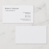 Zwart wit grijs Visitekaartje (Voorkant / Achterkant)