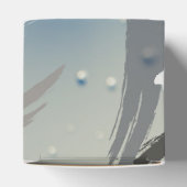 Zwart, Wit & Grijze Penseelstreken Favoriete Doos Bedankdoosjes (Bovenkant)