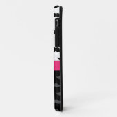 zwart wit grijze snor stache hete roze strik Case-Mate iPhone case (Achterkant/links)