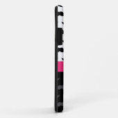 zwart wit grijze snor stache hete roze strik Case-Mate iPhone case (Achterkant/rechts)