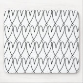 Zwart-wit grillige Schattigee harten Muismat (Voorkant)