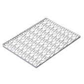 Zwart-wit grillige Schattigee harten Notitieboek (Linkerzijde)