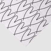 Zwart-wit grillige Schattigee harten Tissuepapier (Detail)