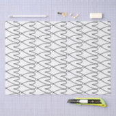 Zwart-wit grillige Schattigee harten Tissuepapier (Craft)