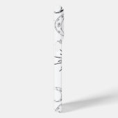 Zwart-wit grillige zon maan & sterren Case-Mate iPhone case (Achterkant / Rechts)