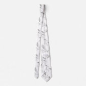 Zwart-wit groen-bruinbruinbruinbruin stropdas (Achterkant)