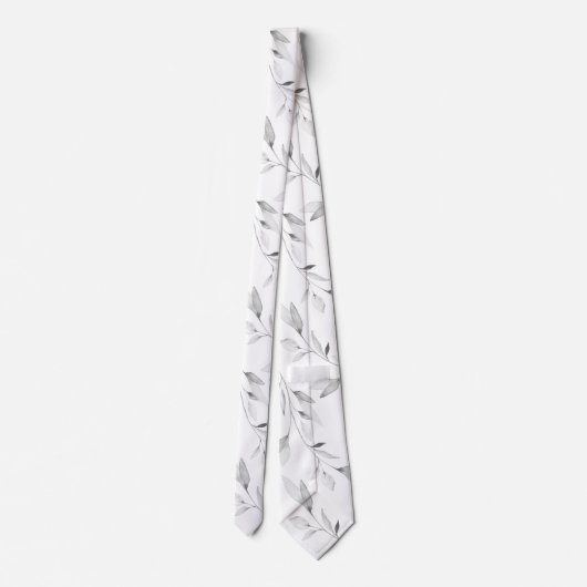 Zwart-wit groen-bruinbruinbruinbruin stropdas (Achterkant)