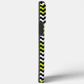 Zwart wit groen Chevron Zigzag Monogram Case-Mate iPhone Case (Achterkant / Rechts)