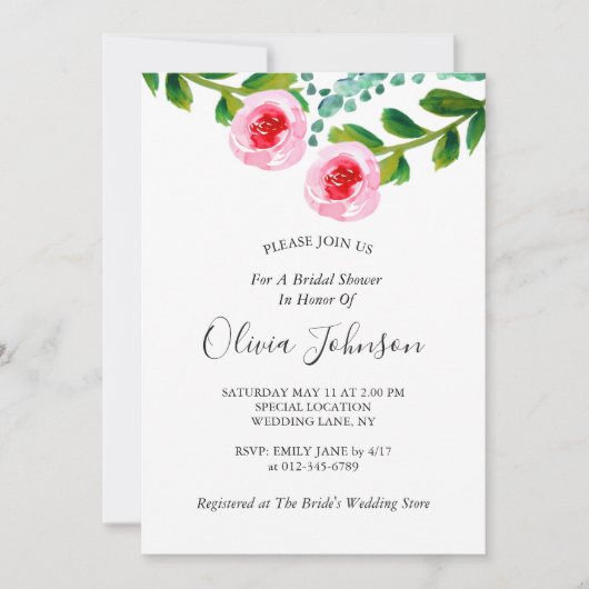 Zwart Wit Groen Eucalyptus Bloemen Vrijgezellenfee Kaart (Voorkant)