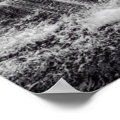 Zwart wit groen gebergte zwart-wit zwart-wit poster (Hoek)