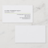 Zwart wit groen lijnaantrekkelijk Visitekaartje (Voorkant / Achterkant)