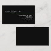Zwart wit groen lijnaantrekkelijk Visitekaartje (Voorkant / Achterkant)
