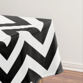 Zwart-wit groot Chevron ZigZag Pattern Tafelkleed (Voorbeeld)
