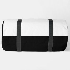 Zwart & Wit Grote Duffel Tas Gedrukte Duffel Tasse