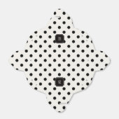 Zwart & Wit Grote Polka Dots Chique Monogram Party Bedankdoosjes (Uitgevouwen)