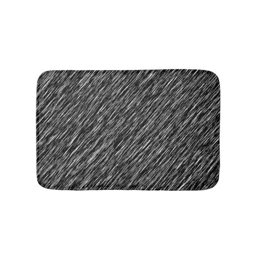 Zwart-wit Grunge Patroon Badmat (Voorkant)