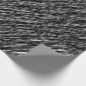 Zwart-wit grungepatroon cadeaupapier (Hoek)