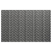 Zwart-wit haarstylist patroon stof (Yard (91,4 cm))