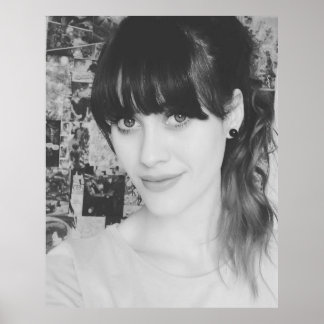 Zwart-wit HalfAngel66 Poster