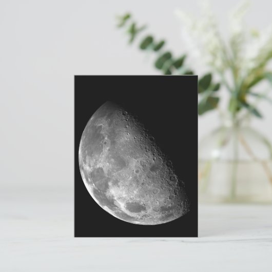 Zwart-wit halfmaan Afbeelding Briefkaart (Staand voorkant)