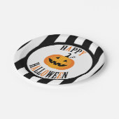 Zwart-wit Halloween 7" Papieren Bord (Gekanteld)