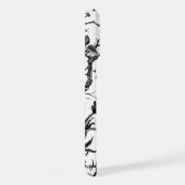 Zwart-wit Halloween Hoesje geoptimaliseerde iPhone 15 Pro Max Case (Rechterkant)