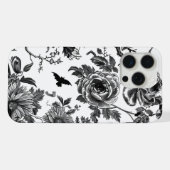 Zwart-wit Halloween Hoesje geoptimaliseerde iPhone iPhone Hoesje (Achterkant horizontaal)