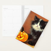 zwart-wit Halloween Kitten Planner (Display)