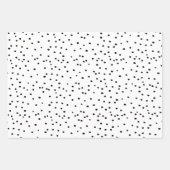 Zwart-wit Halloween-patronen Inpakpapier Vel (Voorkant 2)