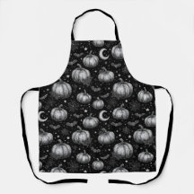 Zwart-wit Halloween Pompoen, Vleermuis, Spiderweb