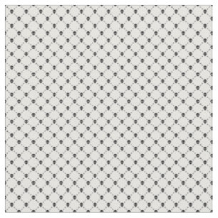 Zwart wit Halloween schedel Crossbones Print Stof