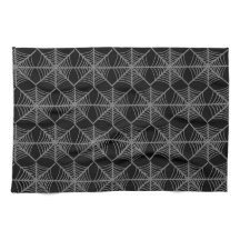 Zwart-wit Halloween Spider Webs