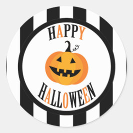 Zwart-wit Halloween Sticker
