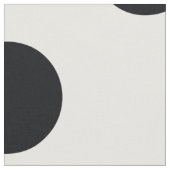 Zwart Wit Halve Kleur Split Inverse Polka Dots Stof (Close Up)