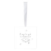 Zwart Wit Hand Getrokken Afstuderen Fotoblok Decoratie (Rechts)