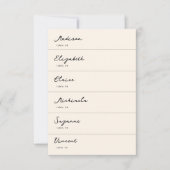 Zwart-wit Hand Getrokken Trouwplaats Kaart DIY (Voorkant)