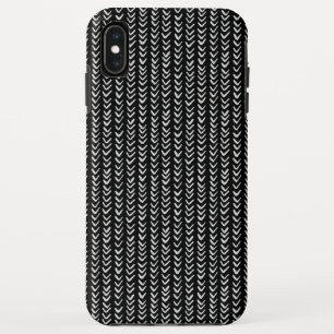 Zwart-wit Hand getrokken visgraat Case-Mate iPhone Case